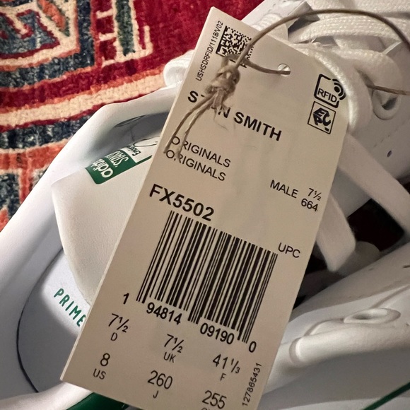 Stan Smith Adidas Green size 8 US 7 1/2 UK - Picture 2 of 5